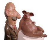 sculpture bois terre cuite