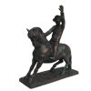 Cavalier stoppant sa monture