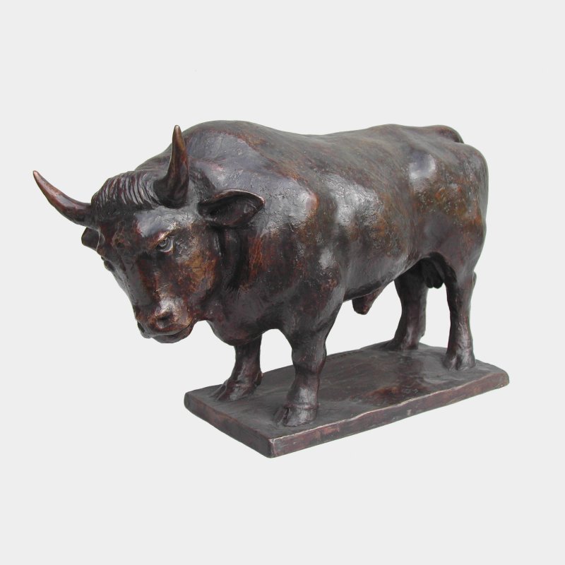 sculpture Bronze Old bull
