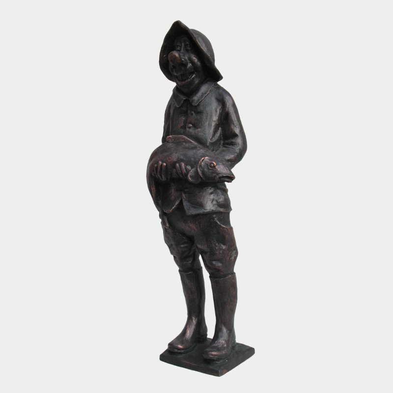 sculpture Bronze Pêcheur