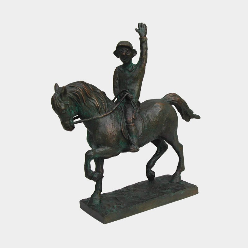 sculpture Bronze Cavalier