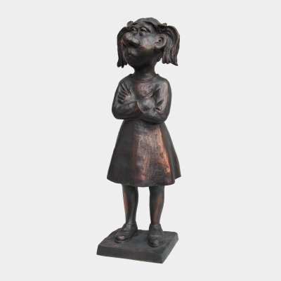 Sculpture Bronze Schoolgirl