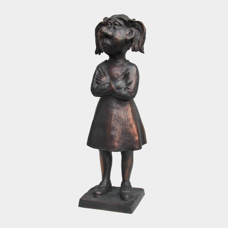 sculpture Bronze Schoolgirl