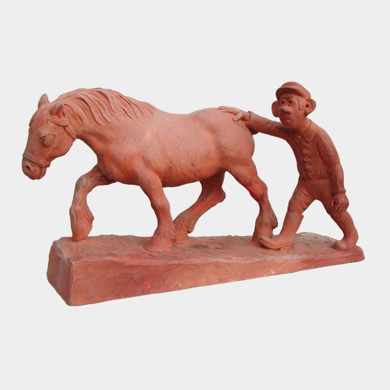 sculpture Terracotta Ploughman