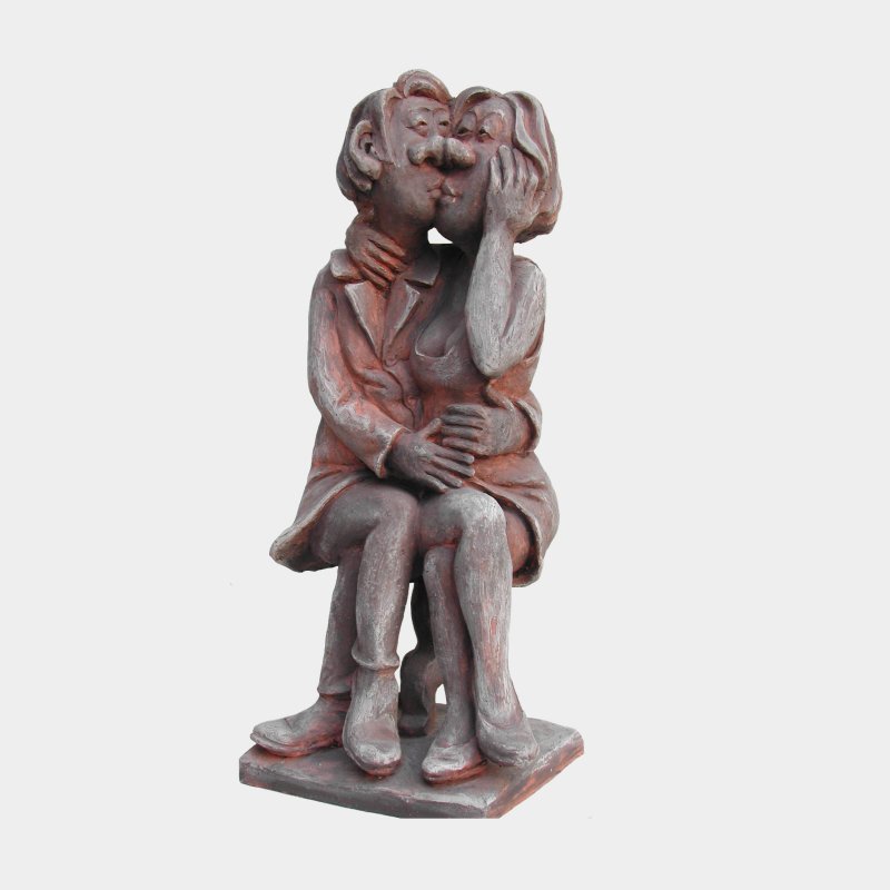 sculpture Terre cuite Amoureux