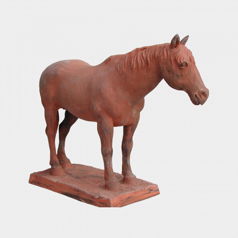 escultura Terracota Caballo